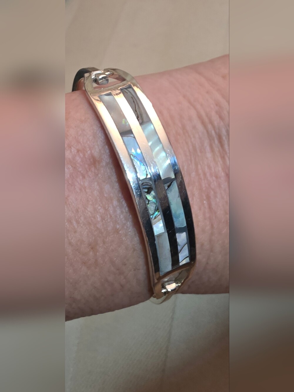 TAXCO NATIVE AMERICAN STERLING SILVER 925 BRACELET Size 7.5